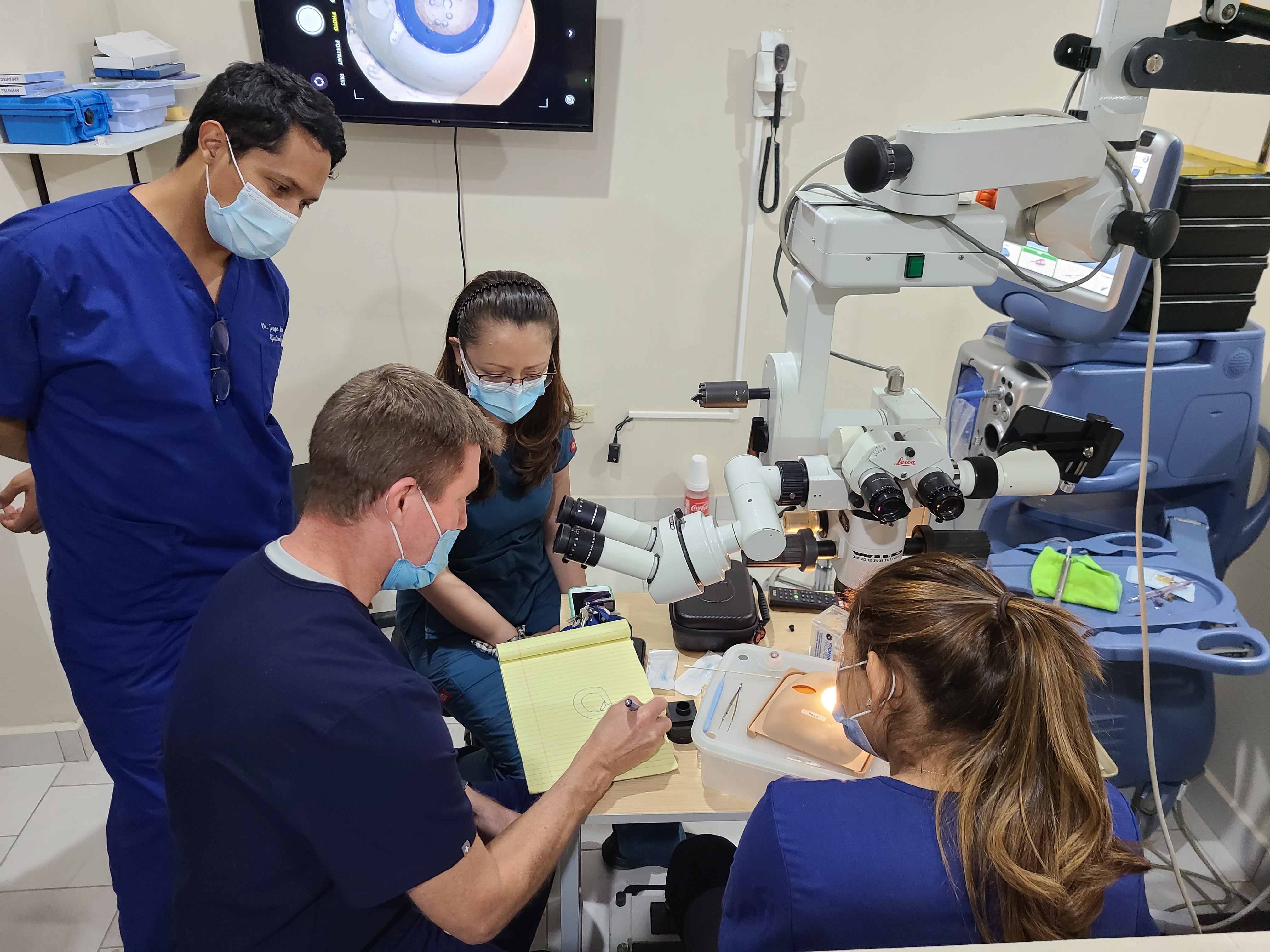 Eye surgeons and medical personnel for ACE Global
