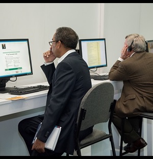 Doctor listening to Sunday Virtual Session